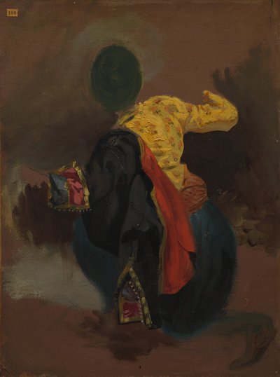 Türk Kostümlü Figür by attributed to Eugène Delacroix