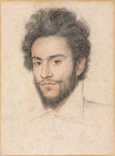 Sakallı genç adam by attributed to François Quesnel