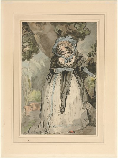 Bayan Samuel Howitt (kızlık soyadı Elizabeth Rowlandaon) by attributed to George Murgatroyd Woodward