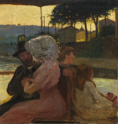 Nehir üzerinde by attributed to Henri Edmond Cross