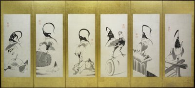 Horozlar ve Tavuklar by attributed to Itō Jakuchū