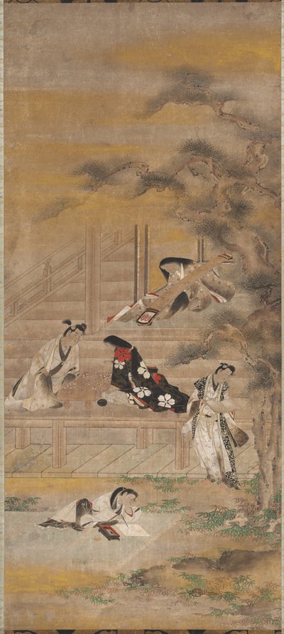 Dört Zevk by attributed to Iwasa Matabei