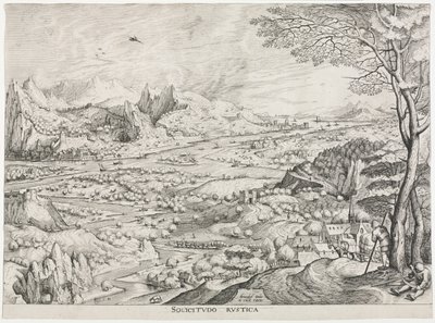 Geniş Manzaralar: Tarım Endişesi by attributed to Jan van Doetechum