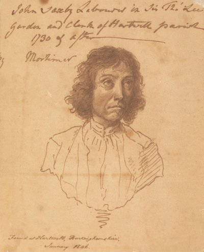 John Saxby'nin Portresi by attributed to John Hamilton Mortimer