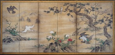 Kuşlar ve Çiçekler by attributed to Kano Shōei