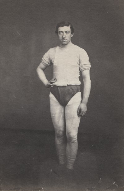 Atletik kıyafetli genç adam by attributed to Oliver H. Willard