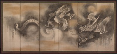 Ejderha by attributed to Soga Nichokuan
