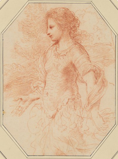 Erminiya by called Guercino Giovanni Francesco Barbieri