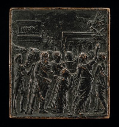 Augustus ve Sibyl by called Riccio Andrea Briosco