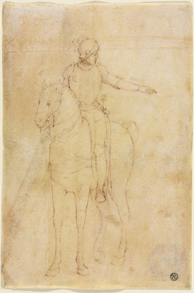 Atlı Zırhlı Figür by circle of Vittore Carpaccio