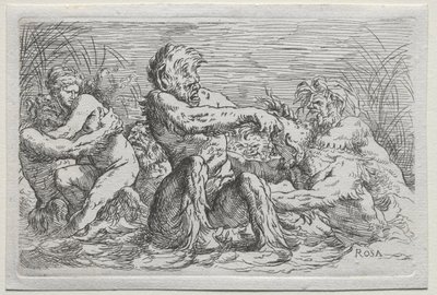 nehir tanrıları by copy after Salvator Rosa