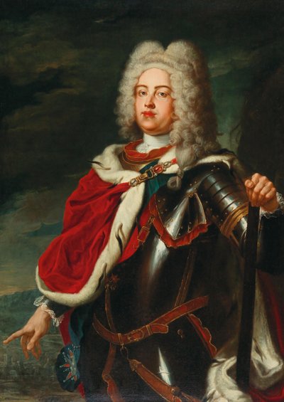 Frederick Augustus II, Saksonya Seçmeni ve gelecekteki Polonya Kralı III. by Ádam Mányoki