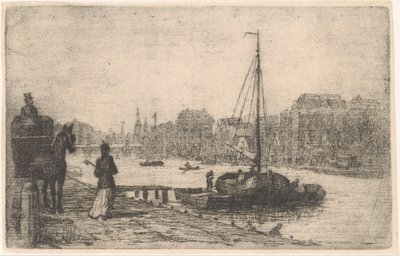 Bir şehirde nehir by de Groot (prentmaker)