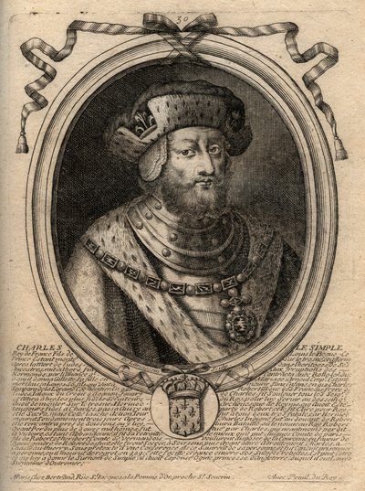 Charles III dit le Simple portresi (879-929) Franks kralı - CHARLES III (879-929) - Charles the Simple - Fransa Kralı, 893-923 - 