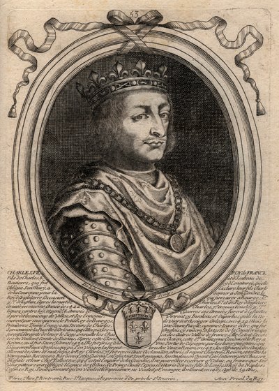 Charles VII (1403-1461) Fransa Kralı Portresi - CHARLES VII (1403-1461) Fransa Kralı by de Larmessin