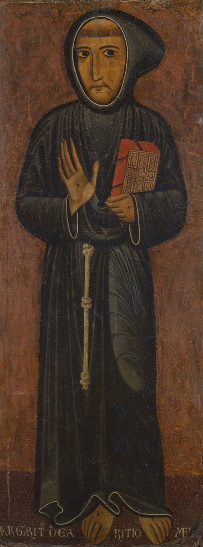 Assisi'li Aziz Francis'in temsili (ahşap üzerine resim) by di Magnano da Arezzo Margaritone