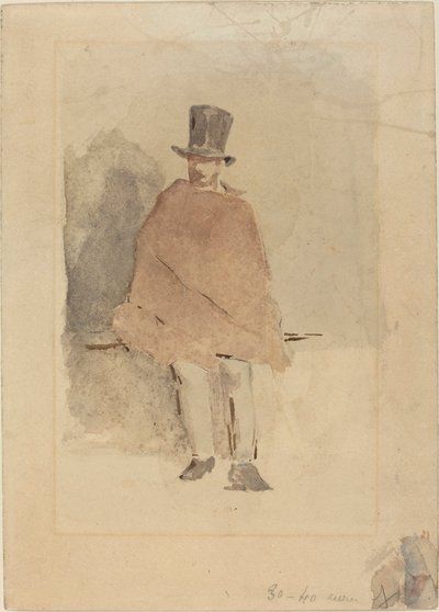Uzun Şapkalı Adam by Édouard Manet