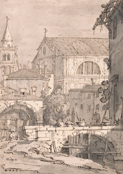Venedik Fantezisi by imitator of Canaletto