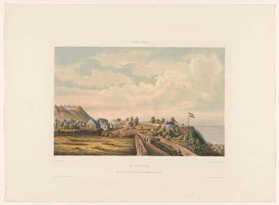 Aziz Eustatius Aziz Eustatius. Oranje Kalesi'nin, papaz evinden alınan krater görünümü (nesne üzerindeki başlık) by jonkheer Jacob Eduard van Heemskerck