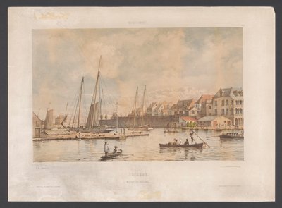 Waaigat ve Willemstad surları Curacao. Waaigat ve şehir duvarı Batı Hint Adaları (nesne üzerinde dizi başlığı) Hollanda