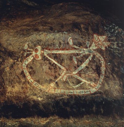 Aborijin mitolojisi (kaya resmi) by Theodore Charles Ange Coquelin