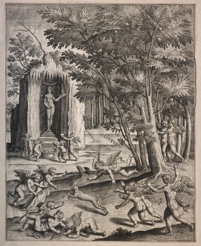 Oyunda Aşk Tanrıları by possibly by Hieronymus Wierix
