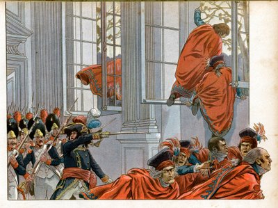 Konsolosluk: Joachim Murat (1767-1815), 18 sis darbesi sırasında Senatörleri kovmak için 50 adamla Beş Kuruş (Beş Kuruş) (500 Odası) Meclisine girer (9/11). /1799), Yönetim Kurulu