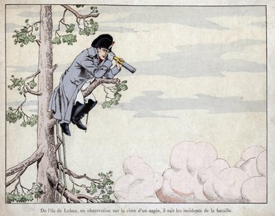 Lobau adasından, gözlem sırasında (Essling Savaşı by pseudonym for Onfray de Breville Jacques Job