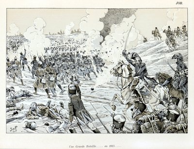 “Sanatçılardan Büyük Savaş” kitabından illüstrasyon: 1815