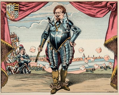 “Le bon roy Henri” kitabından alınan çizim, Jacques Marie Gaston Onfray de Breville dit JOB (1858-1931): Charles de Lorraine