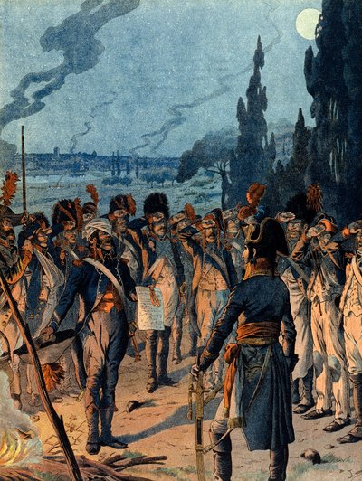 İtalyan Seferi: 10 Mayıs Lodi Savaşı akşamı by pseudonym for Onfray de Breville Jacques Job
