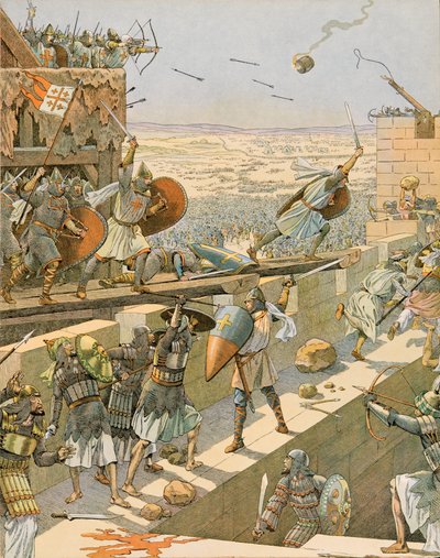 Jacques Marie Gaston Onfroy de Breville dit JOB (1858-1931) - Belçika Tarihi: Englebert ve Lietaud de Tournai, Tournaisian croises, 1099