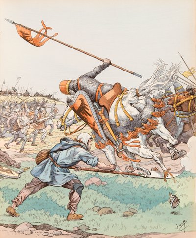 Jacques Marie Gaston Onfroy de Breville dit JOB (1858-1931) - Le reaper de Bouvines (1214