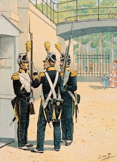 Jacques Marie Gaston Onfroy de Breville dit JOB (1858-1931) - Her zaman Fransız birliklerinin kıyafeti: Voltigeurs de la Garde Imperiale, Özel Koleksiyon by pseudonym for Onfray de Breville Jacques Job