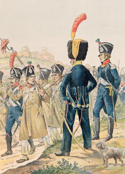 Jacques Marie Gaston Onfroy de Breville dit JOB (1858-1931) - Her zaman Fransız birliklerinin kıyafeti: Birinci İmparatorluk altında Voltigeurs Subayları ve Hafif Piyade Avcıları, Özel Koleksiyon by pseudonym for Onfray de Breville Jacques Job