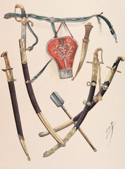 Jacques Marie Gaston Onfroy de Breville dit JOB (1858-1931) - Her zaman Fransız birliklerinin kıyafeti: Arms a l