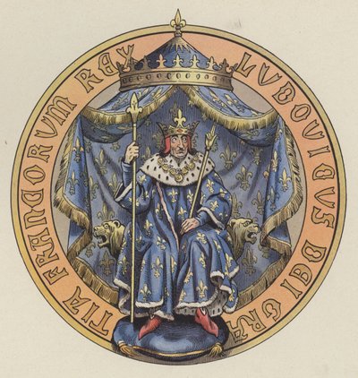 Louis XI, Fransa Kralı (renkli taş) by pseudonym for Onfray de Breville Jacques Job