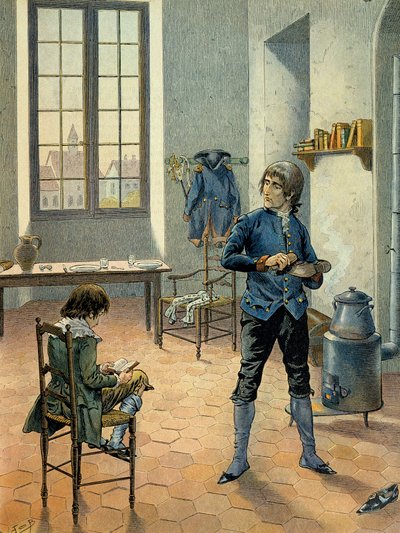 Napolyon I Bonaparte (1769-1821), kardeşi Louis Bonaparte (1778-1846) ile Auxonne