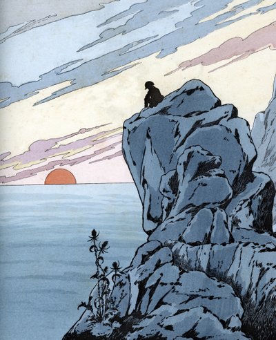 Napolyon I, Saint Helena'da sürgünde (1815) by pseudonym for Onfray de Breville Jacques Job