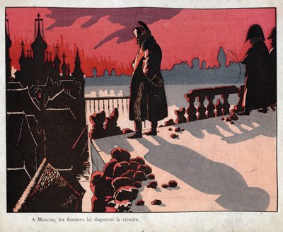 Napolyon Moskova ateşini seyrediyor - Moskova