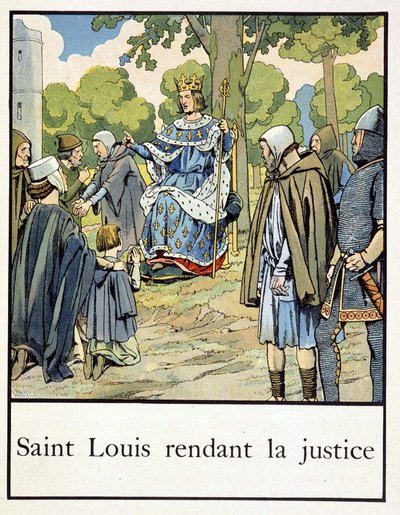 Saint Louis adaleti sağlıyor - Jacques Bainville, ed. Yele by pseudonym for Onfray de Breville Jacques Job