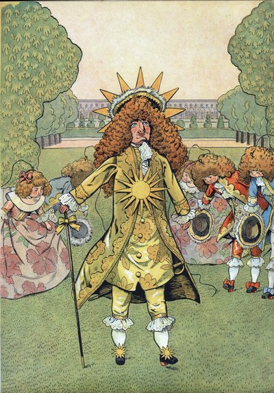 Oyuncaklarda Fransa tarihinin sahnesi: Fransa Kralı XIV.Louis (1638-1715) portresi, Sun King