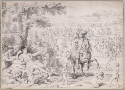 Louis XIV Venüs Tarafından Yakalandı by studio of Charles Le Brun