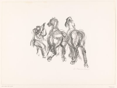 adam ve atlar by unknown (signed by artist)
