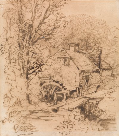Newbury yakınlarındaki değirmen by unknown artist
formerly John Constable