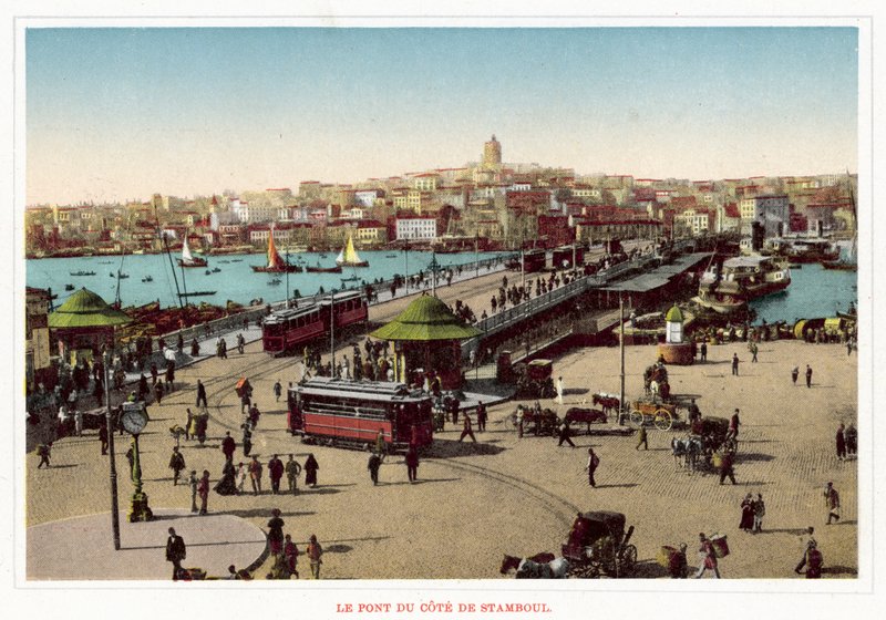 Le Pont Du Cote De Stamboul (renkli fotoğraf) by European Photographer