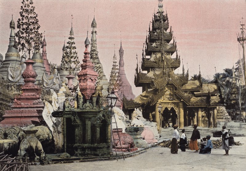 Rangoon, Pagoda De Choue Dagoun by European Photographer