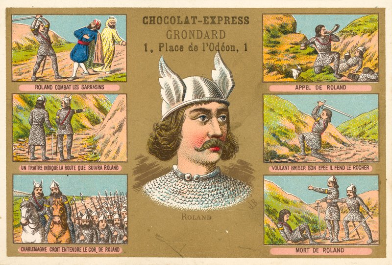 Roland, Frank savaşçısı ve hayatından sahneler by French School