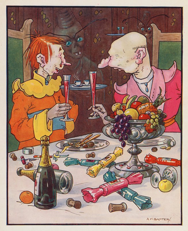 Gulliver#39;in Seyahatleri için Jonathan Swift#39;in illüstrasyonu (renkli litho) by (after) American School