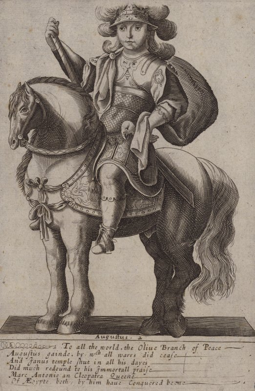 Augustus, Roma İmparatoru (gravür) by (after) English School
